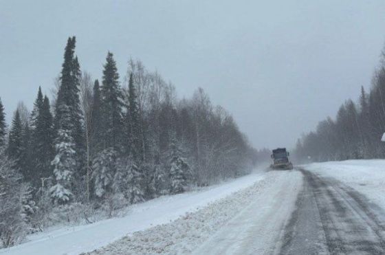 В Красноярском крае дороги замело снегом