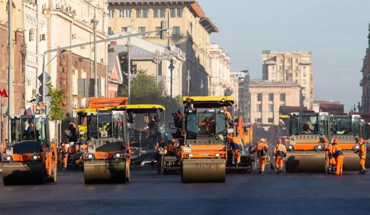 Асфальт на Тверской и 1-й Тверской-Ямской заменят в выходные дни
