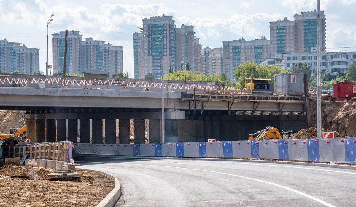 В Москве открыли новый путепровод с внутренней стороны МКАД на трассу М-4 «Дон»